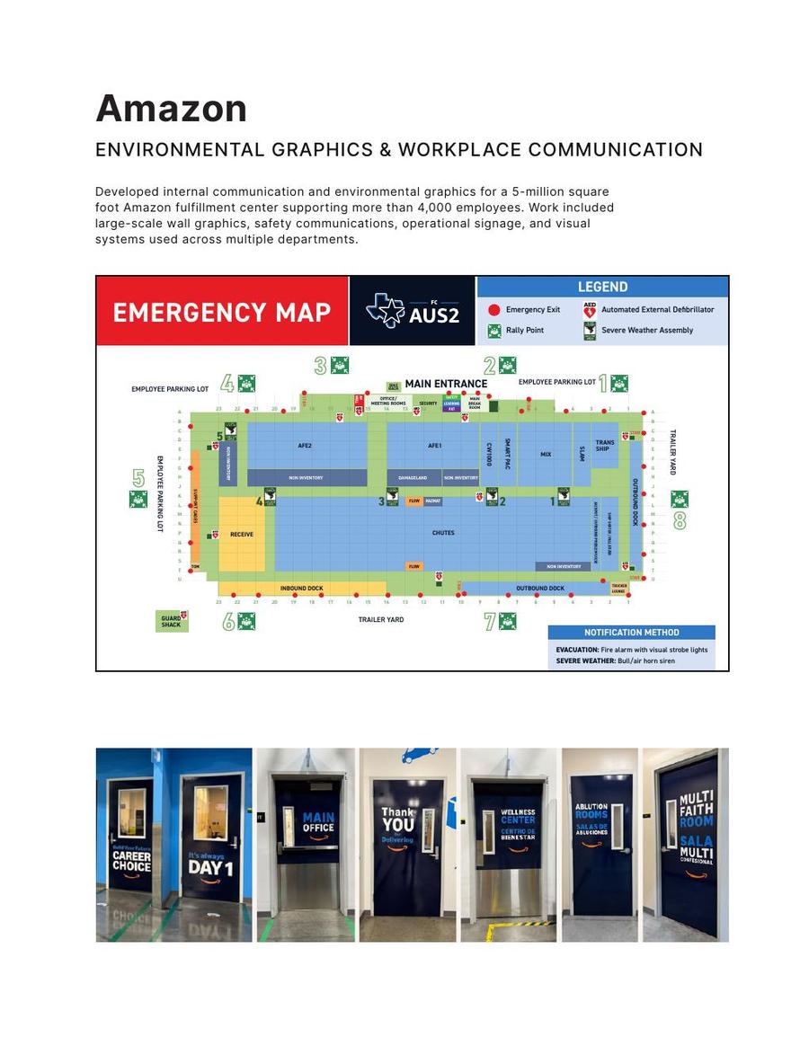 Amazon signage systems