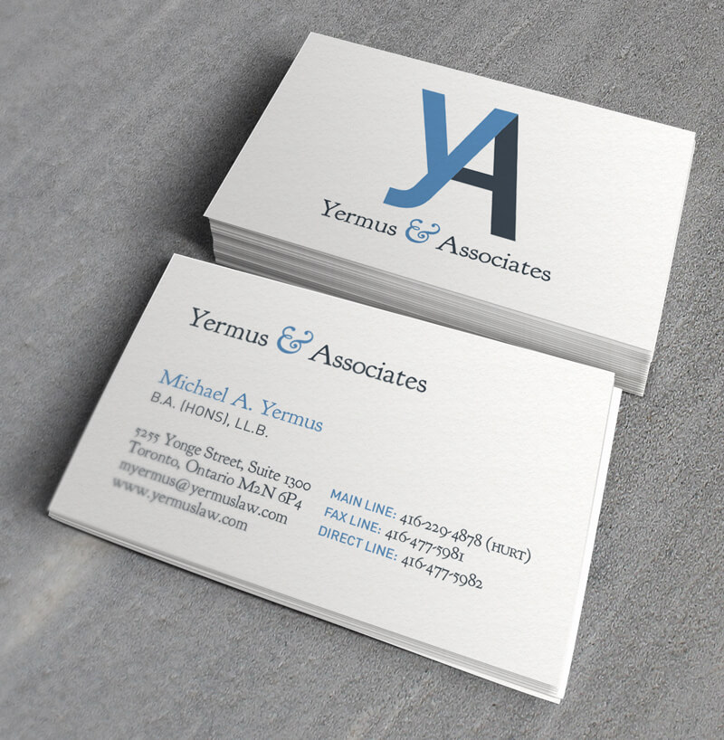 Yermus & Associates business cards