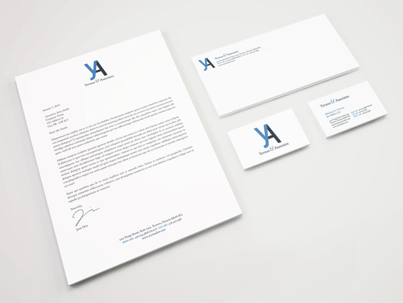 Yermus & Associates stationery