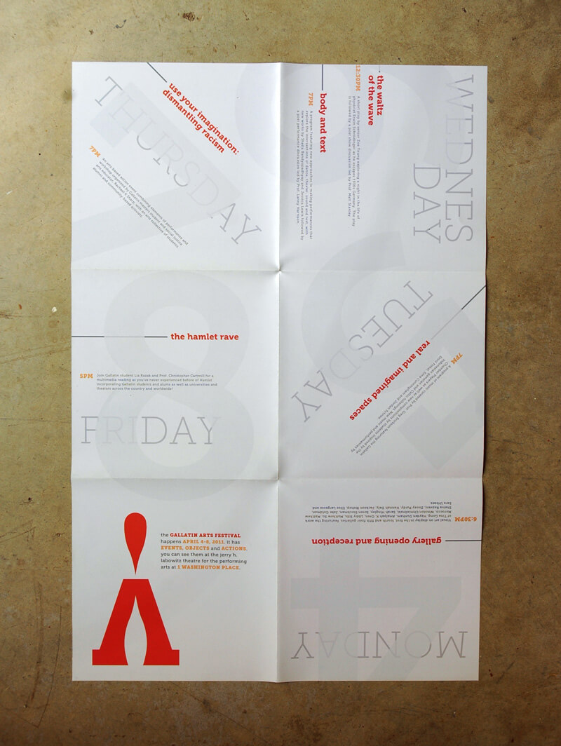 Gallatin Arts Festival poster, back