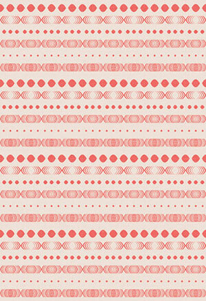 Go Throw pattern, rose colorway