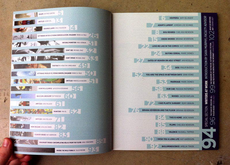 Gallatin Review second edition contents