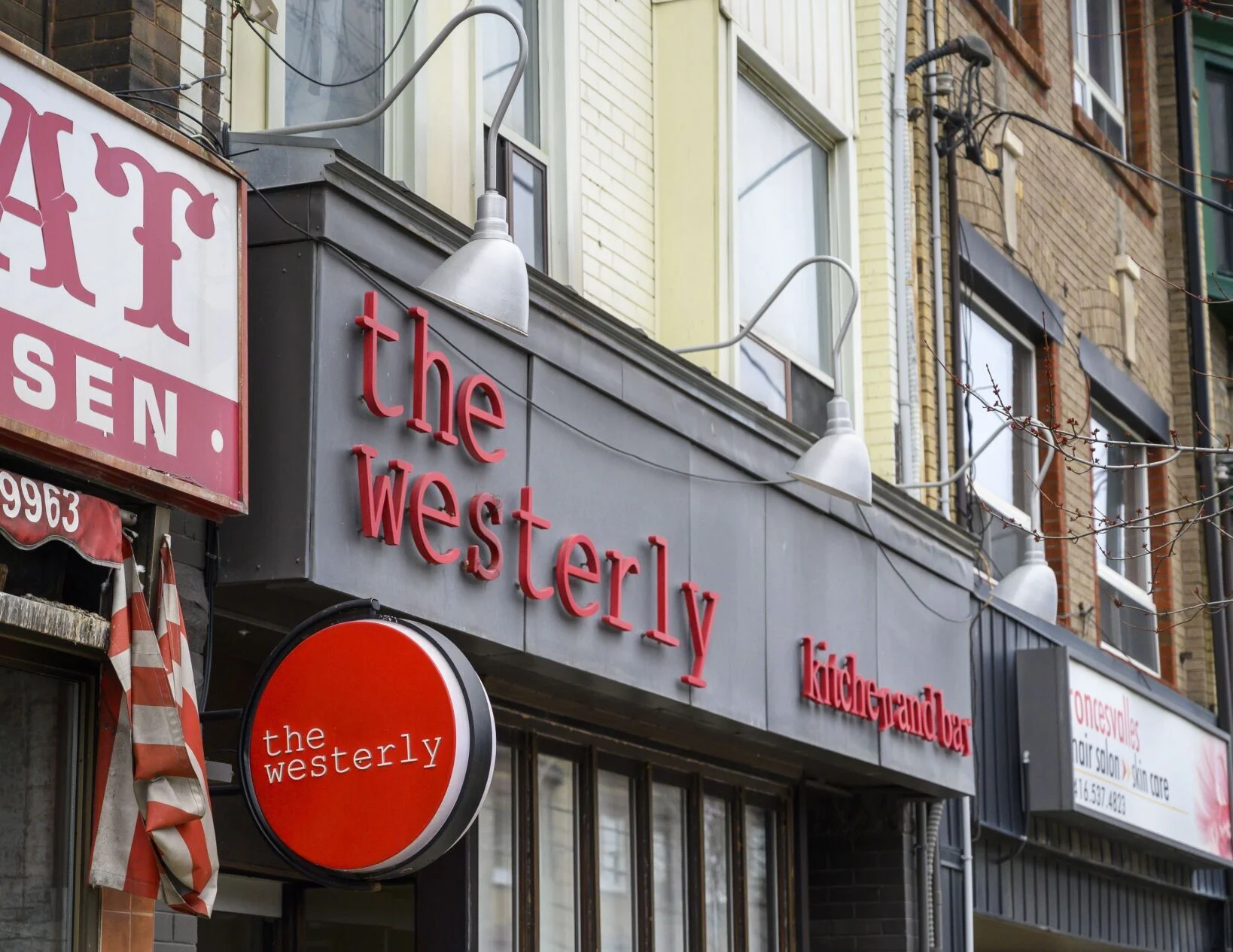 The Westerly exterior signage